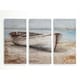 preview thumbnail 6 of 7, Embellished Whitewashed Boat-A Premium Multi Piece Art available in 3 sizes