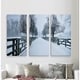 preview thumbnail 5 of 7, Snowy Road II-A Premium Multi Piece Art available in 3 sizes