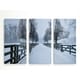 preview thumbnail 2 of 7, Snowy Road II-A Premium Multi Piece Art available in 3 sizes