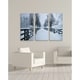 preview thumbnail 4 of 7, Snowy Road II-A Premium Multi Piece Art available in 3 sizes