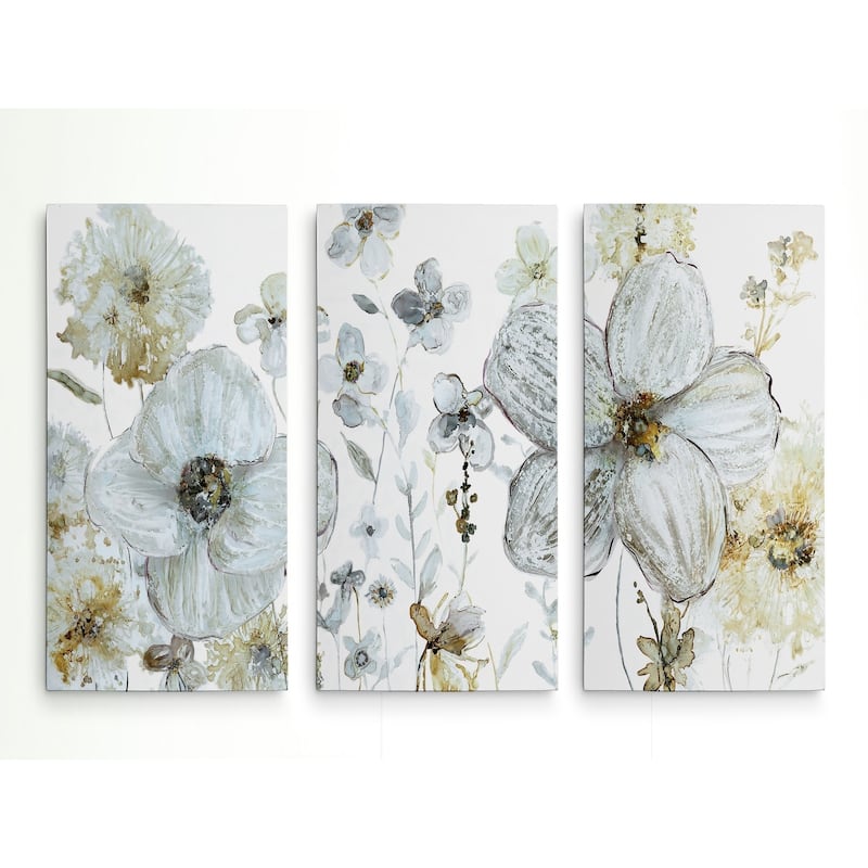 Garden Glitter III-A Premium Multi Piece Art available in 3 sizes - Bed ...