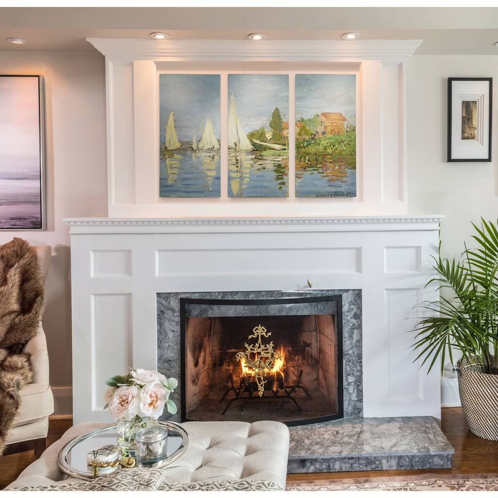 Regatta-at-Argenteuil -Claude Monet-A Premium Multi Piece Art available in 3 sizes