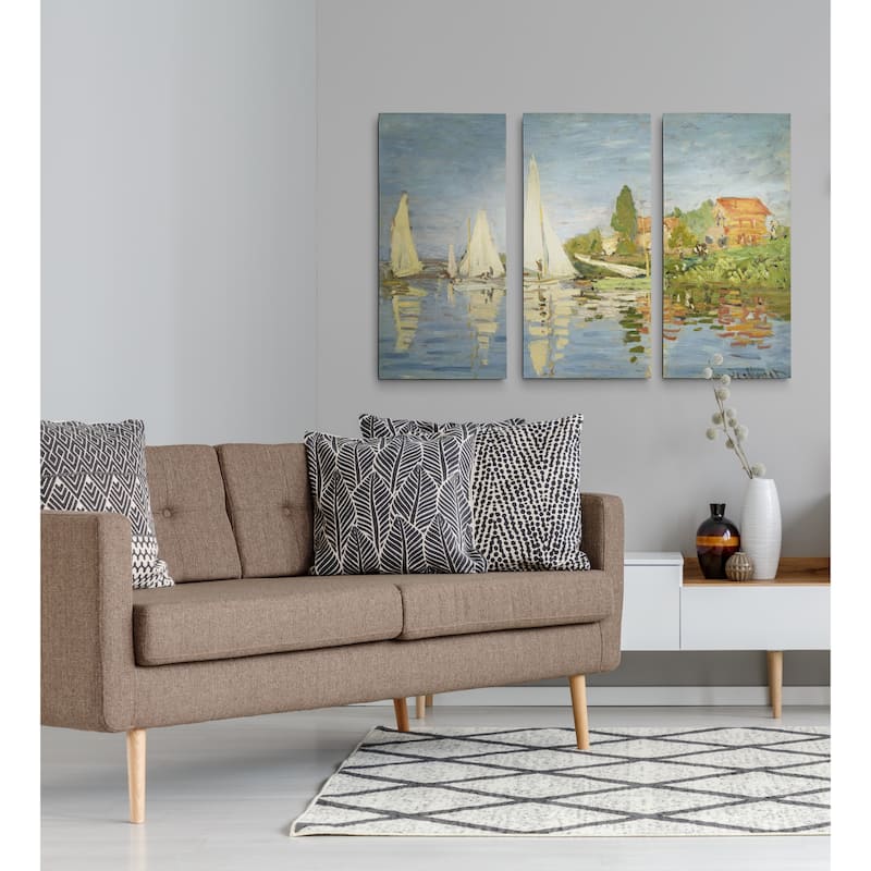 Regatta-at-Argenteuil -Claude Monet-A Premium Multi Piece Art available in 3 sizes