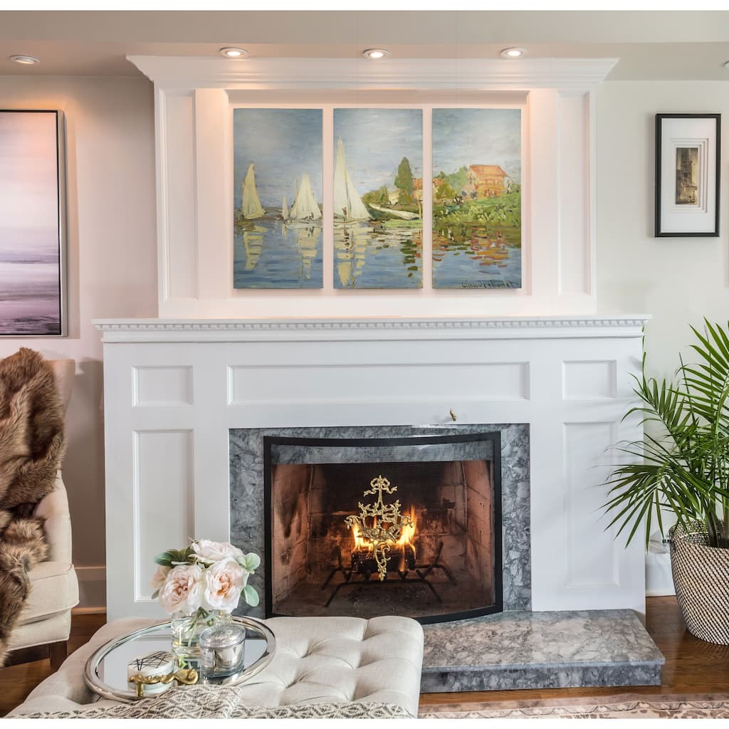 Regatta-at-Argenteuil -Claude Monet-A Premium Multi Piece Art available in 3 sizes