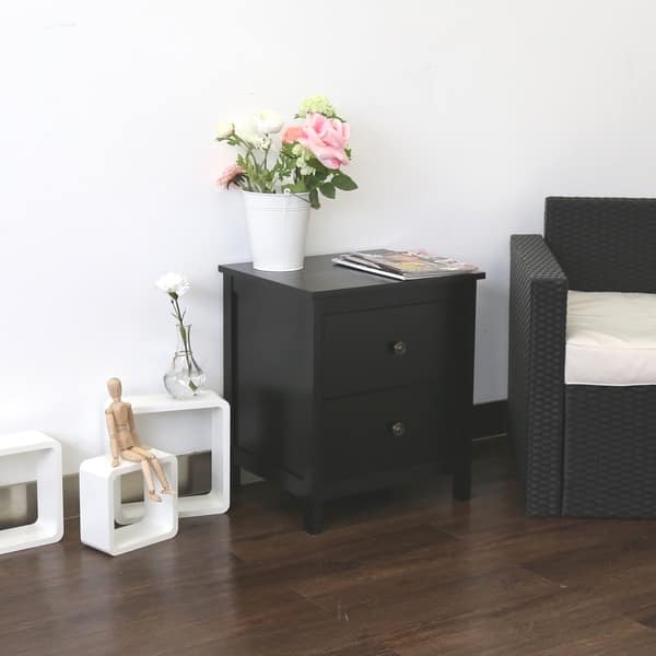 Shop Kinbor Nightstand Wood Accent Table Side End Table For