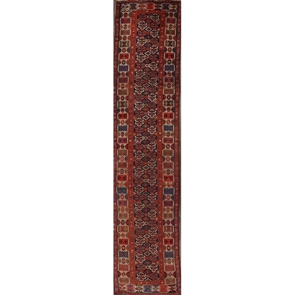 Kazak Antique Traditional Caucasian Russian Classical Rug Geometric - 15'10" x 3'3" runner