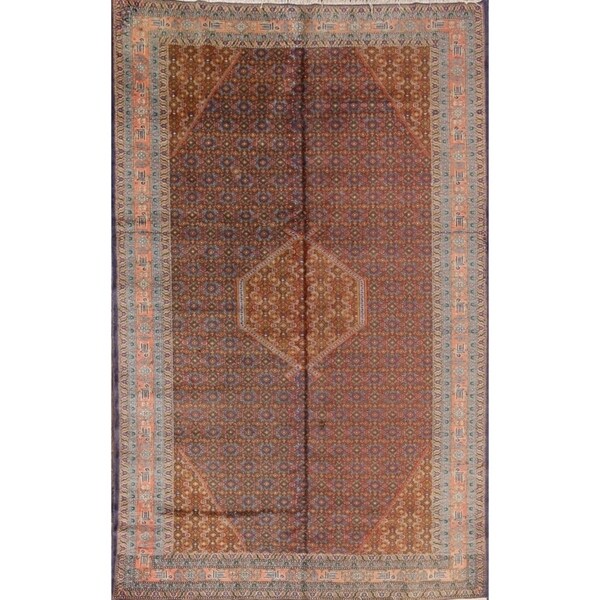 Tabriz Mahi Hand Made Wool Traditional Persian Oriental Area Rug - 8'3" x 5'4"