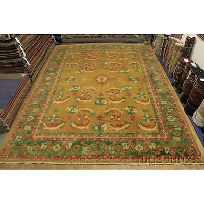 Hand Made Wool Traditional Heriz Persian Floral Area Rug - 17'9" x 12'11"