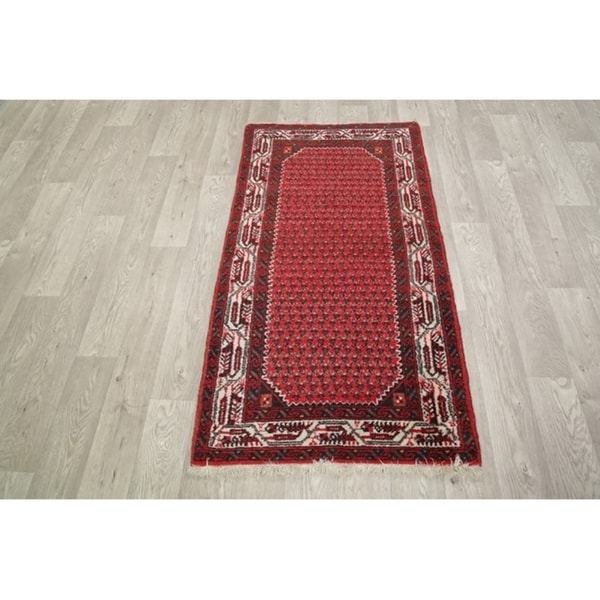 Hamedan Hand Made Wool Persian Traditional Classical Tribal Rug - 4'11" x 2'7"