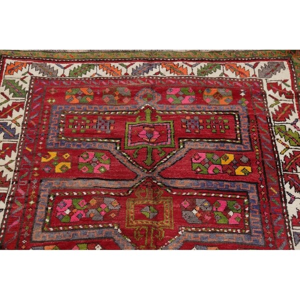 Vintage Rug 2 2 X 4 1 Red Oriental Rug Teppiche Fussboden