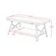 Harper & Bright Designs Solid Wood Coffee Table with Metal Legs - Thumbnail 7