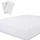 Organic Cotton Wrinkle Resistant Fitted Sheet with Pillowcase - King - White