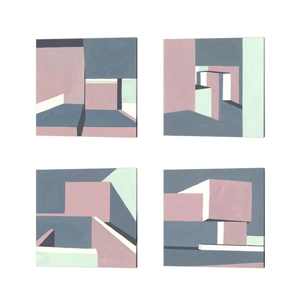 Melissa Wang 'Shadow of the Walls' Canvas Art (Set of 4)