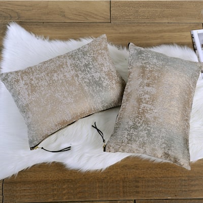 Peralta 2-pc. Jacquard Chenille Zipper Lumbar Pillow Shell Set, NO INSERT