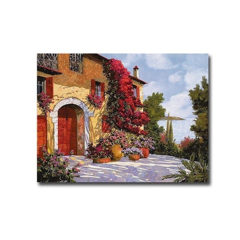 Bouganville by Guido Borelli Gallery Wrapped Canvas Giclee Art (24 in x 32 in, Ready to Hang)
