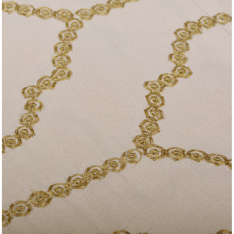 Serenta Jasper Embroidery Window Valance & Pillow Shell Set - 56" x 19"