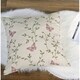 preview thumbnail 2 of 2, Serenta Butterfly Embroidery Window Valance & Pillow Shell Set - 56" x 19"