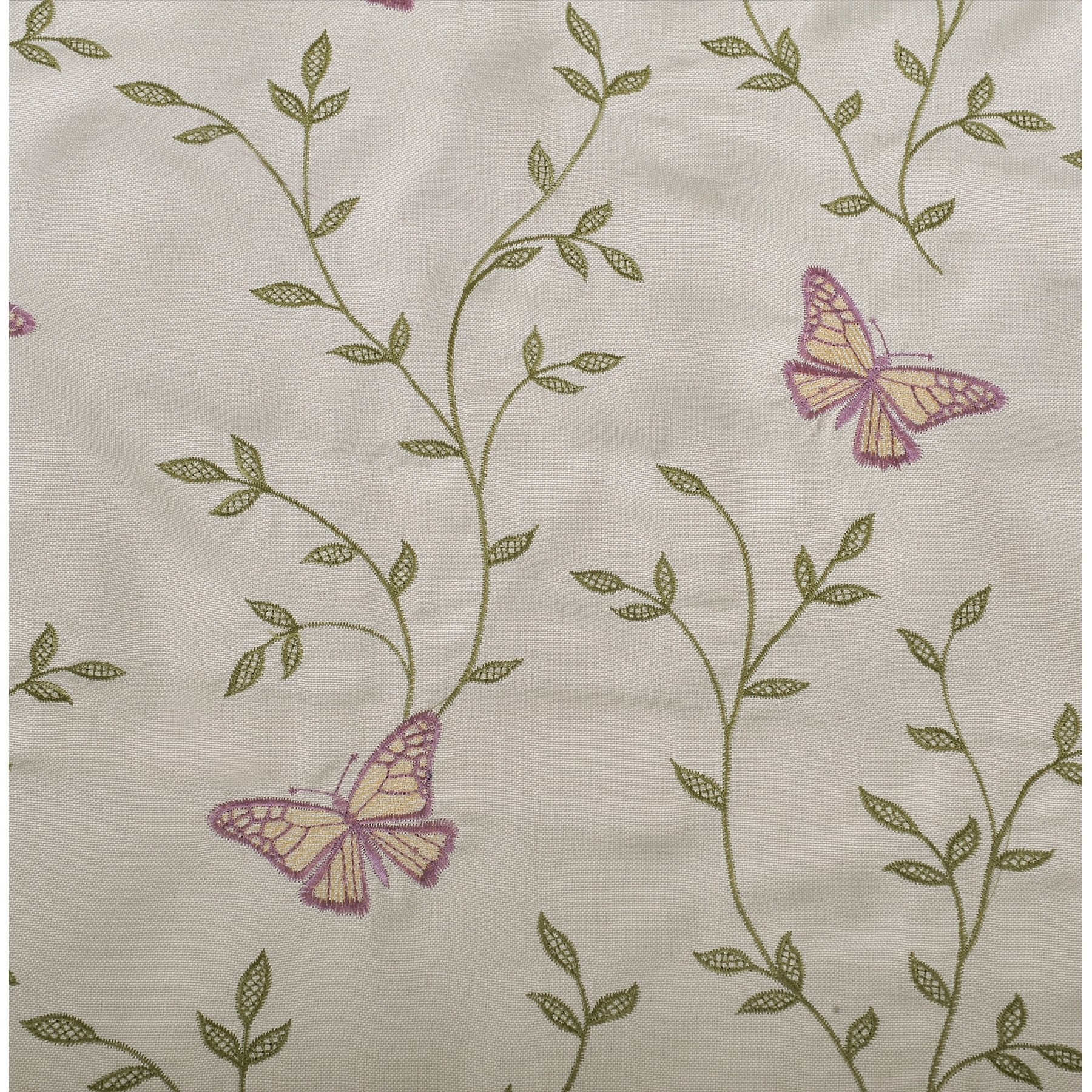 Serenta Butterfly Embroidery Window Valance Pillow Shell Set 56 X 19 Overstock 26269931