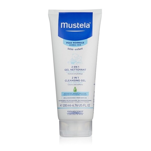 mustela 2 in 1 cleansing gel 200ml
