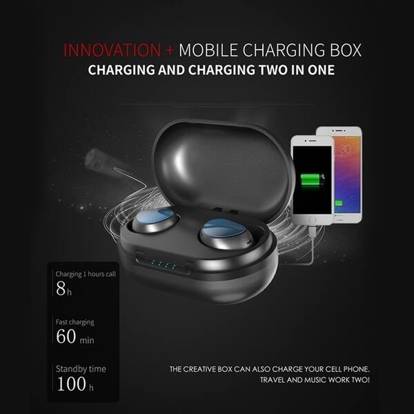 True Wireless Bluetooth 5 0 Earbuds Cvc8 0 Touch Control Noise Cancelling Ipx6 Waterproof Headphone On Sale Overstock