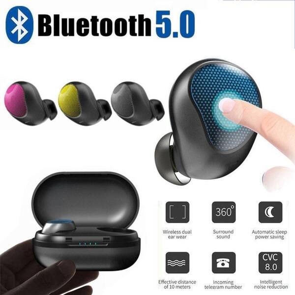 True Wireless Bluetooth 5 0 Earbuds Cvc8 0 Touch Control Noise Cancelling Ipx6 Waterproof Headphone On Sale Overstock