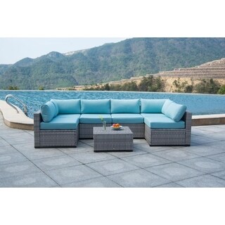 BroyerK 7 piece Sectional Patio Outdoor Furniture Set