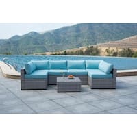 BroyerK 7 piece Sectional Patio Outdoor Furniture Set