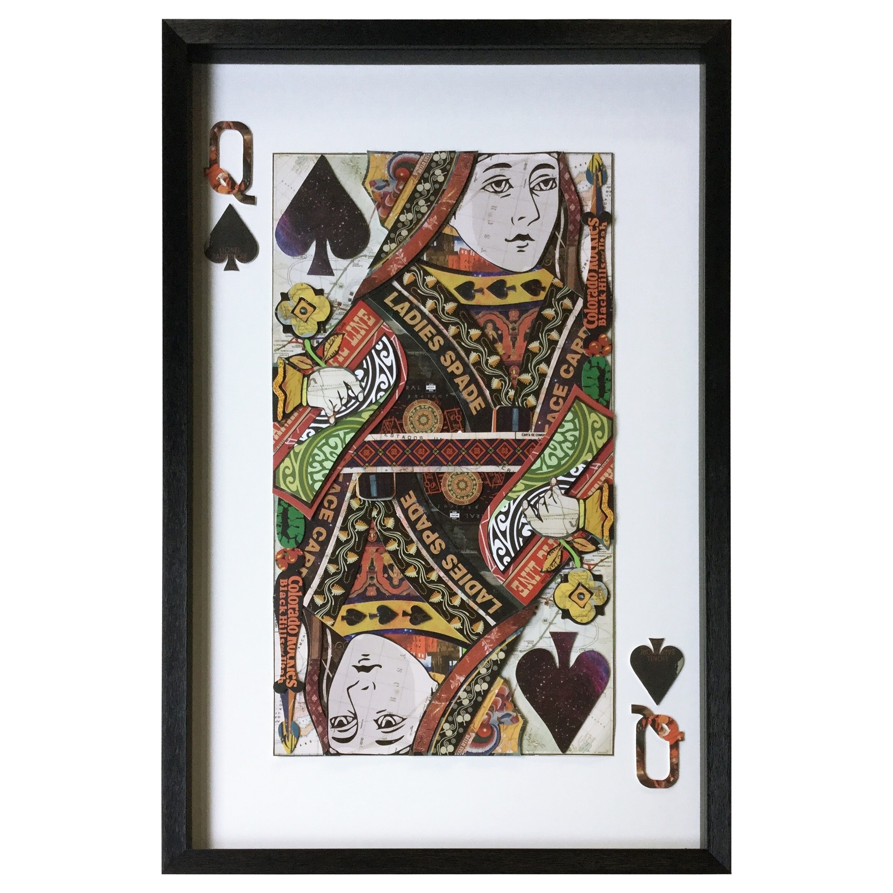 Shop Yosemite Home Decor Queen Of Spades Original 3d Collage Wall