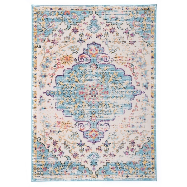 The Curated Nomad Sunset Traditional Vintage Bohemian Rug