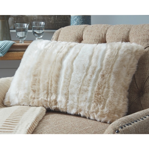 Tan faux hotsell fur pillow