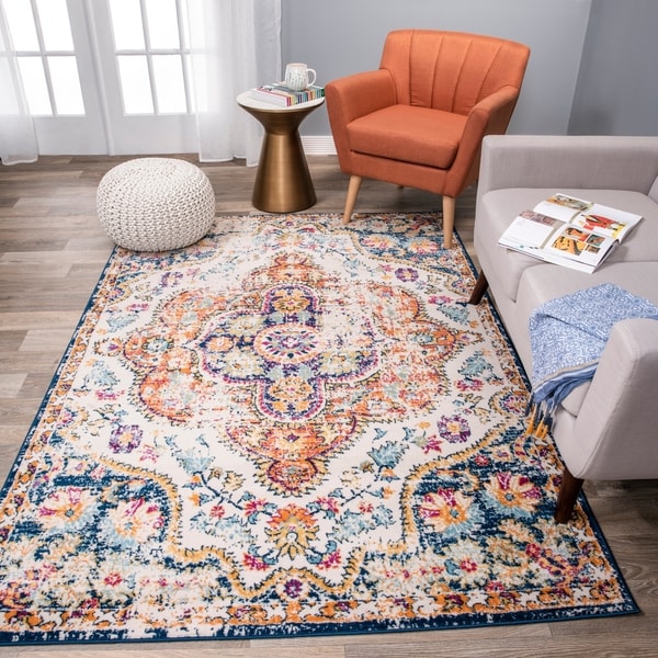 The Curated Nomad Sunset Distressed Vintage Bohemian Rug