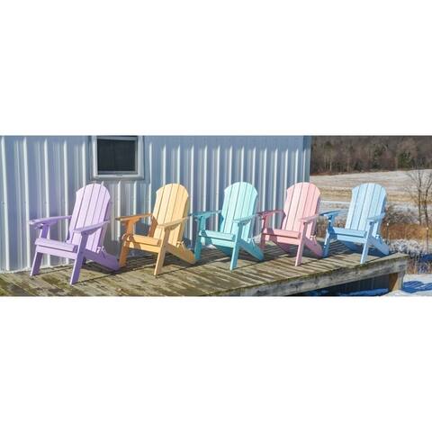 Folding Adirondack Chair - Seaside Style - Poly Lumber