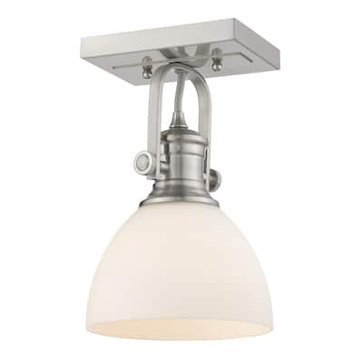 Carbon Loft Barton 1-light Semi-flush in Pewter