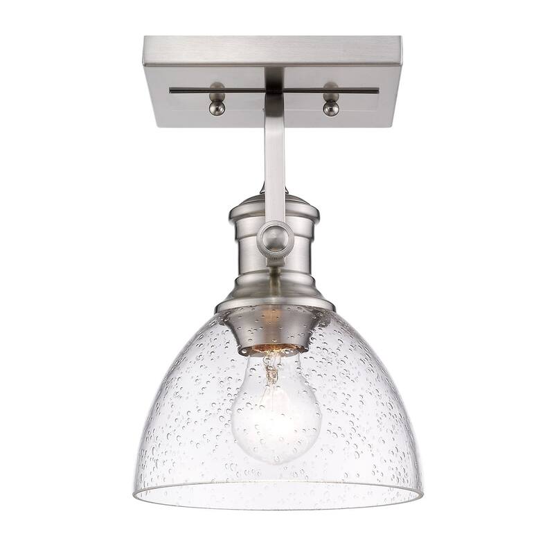 Carbon Loft Barton 1-light Semi-flush in Pewter