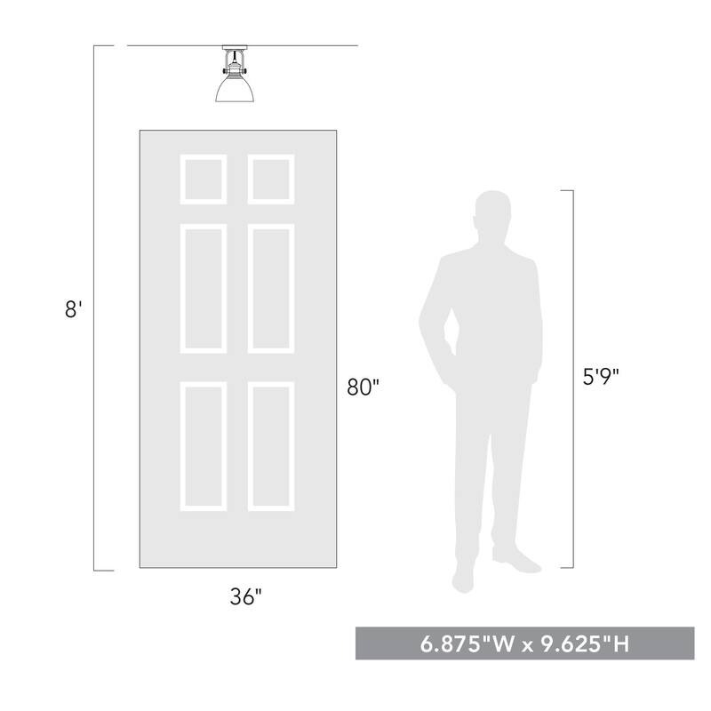 Carbon Loft Barton 1-light Semi-flush in Pewter