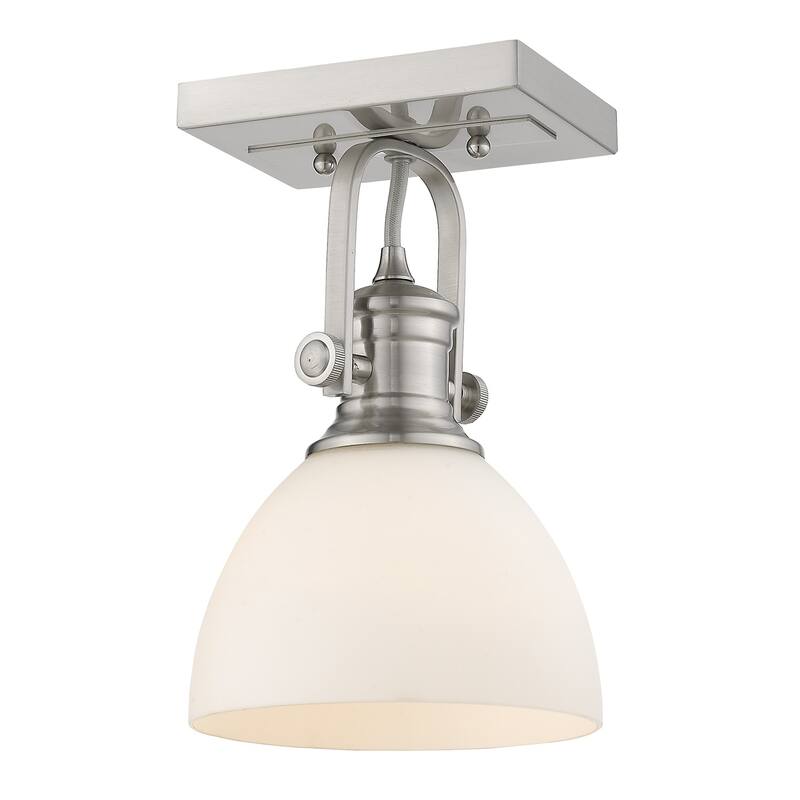 Carbon Loft Barton 1-light Semi-flush in Pewter