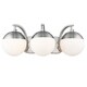 preview thumbnail 53 of 58, Carbon Loft Barton 3-light Opal Glass Bath Vanity