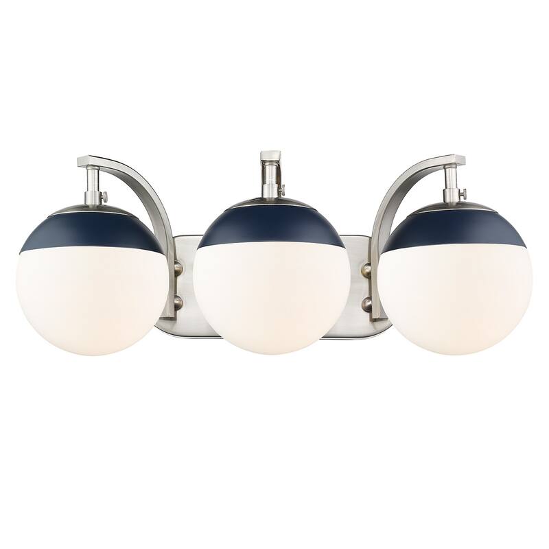 Carbon Loft Barton 3-light Opal Glass Bath Vanity