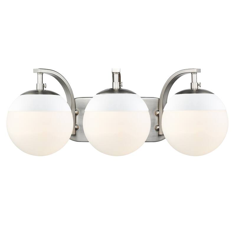 Carbon Loft Barton 3-light Opal Glass Bath Vanity