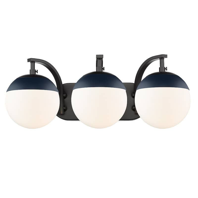 Carbon Loft Barton 3-light Opal Glass Bath Vanity