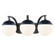 preview thumbnail 24 of 58, Carbon Loft Barton 3-light Opal Glass Bath Vanity