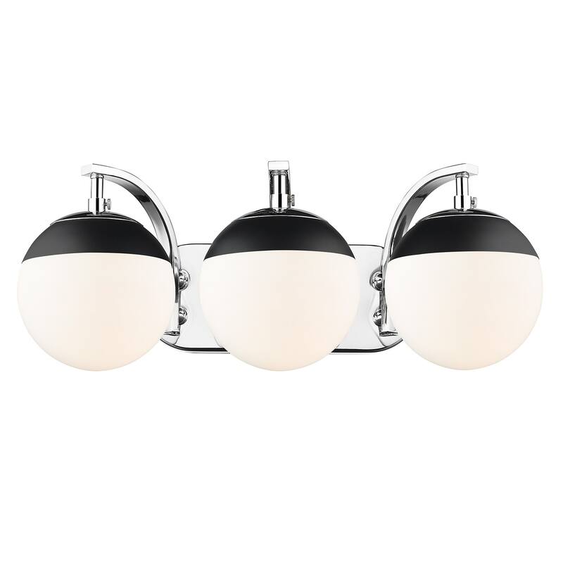 Carbon Loft Barton 3-light Opal Glass Bath Vanity