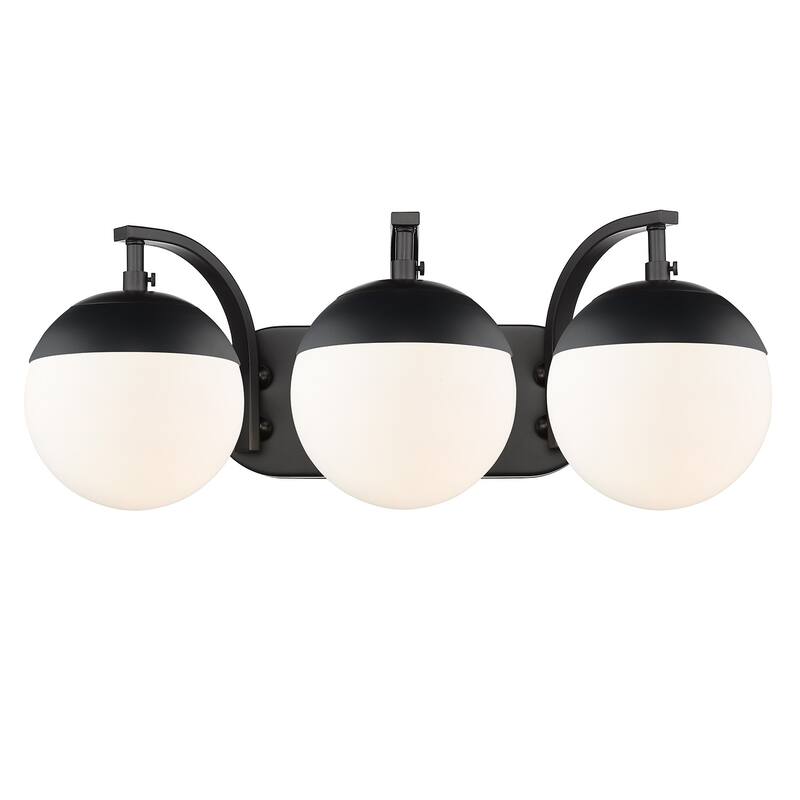 Carbon Loft Barton 3-light Opal Glass Bath Vanity