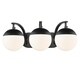 preview thumbnail 21 of 58, Carbon Loft Barton 3-light Opal Glass Bath Vanity