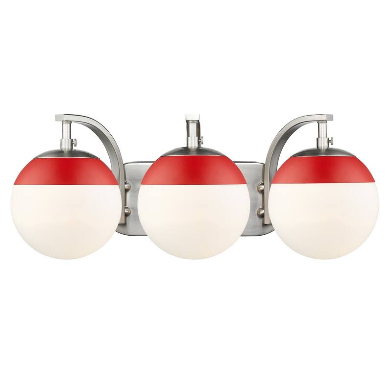 Carbon Loft Barton 3-light Opal Glass Bath Vanity