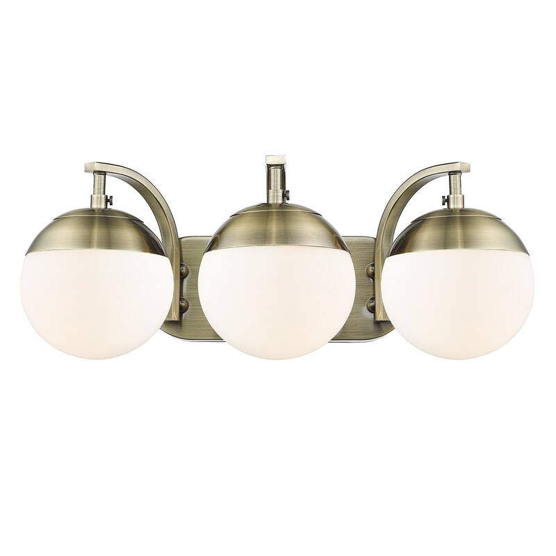 Carbon Loft Barton 3-light Opal Glass Bath Vanity