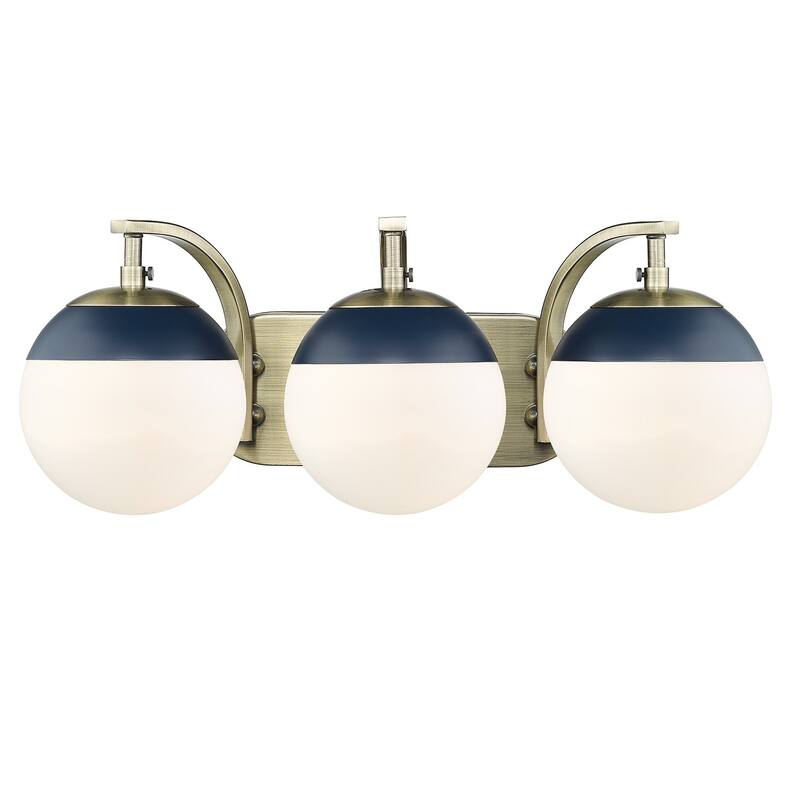 Carbon Loft Barton 3-light Opal Glass Bath Vanity