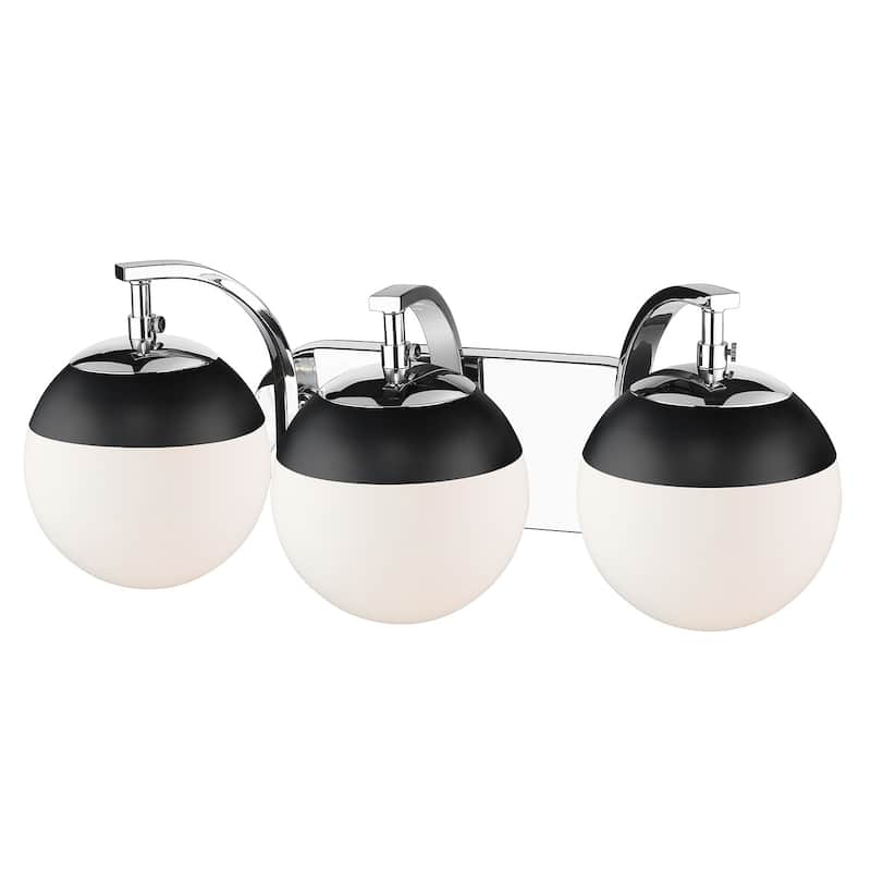 Carbon Loft Barton 3-light Opal Glass Bath Vanity