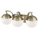 preview thumbnail 8 of 58, Carbon Loft Barton 3-light Opal Glass Bath Vanity