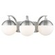 preview thumbnail 52 of 58, Carbon Loft Barton 3-light Opal Glass Bath Vanity